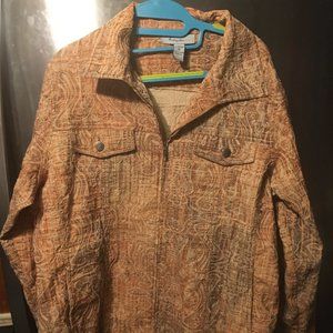 Analogy Plus  tapestry Jean Jacket - 387